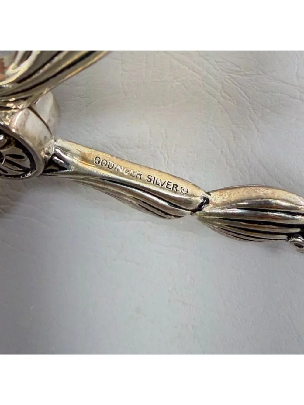 Vintage Godinger Silver Seahorse Seashell Scissor Salad Serving Tongs 10